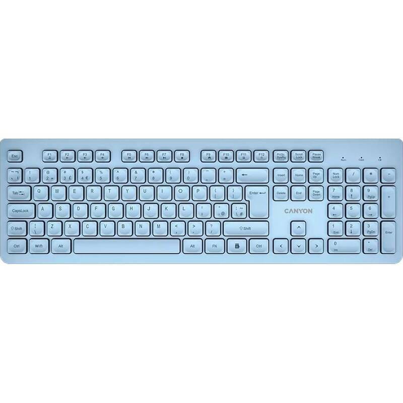 Клавиатура беспроводная Canyon HKB-W01 Blue (CNS-HKBW01BL)