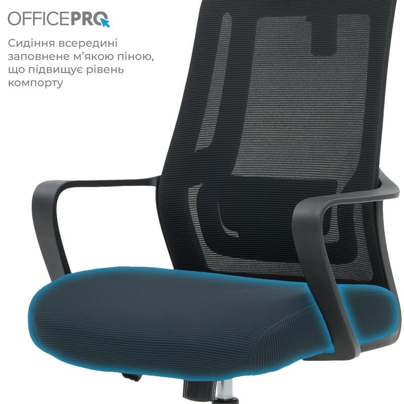 Крісло офісне OfficePro Harmony OC310-B-B-B Black