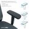 Фото - Крісло офісне OfficePro Balance OC550-B-DG-DG Black/Dark Gray | click.ua