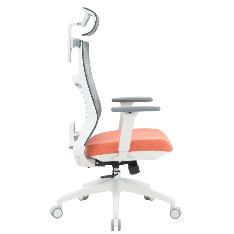Крісло офісне OfficePro Balance OC550-W-DG-OR White/Dark Gray/Orange