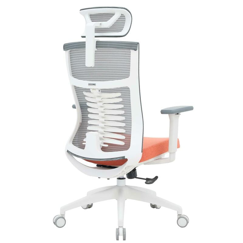 Крісло офісне OfficePro Balance OC550-W-DG-OR White/Dark Gray/Orange