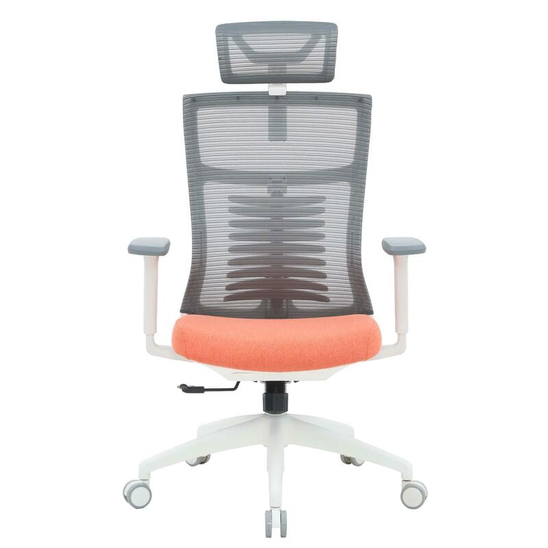 Крісло офісне OfficePro Balance OC550-W-DG-OR White/Dark Gray/Orange