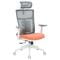 Фото - Крісло офісне OfficePro Balance OC550-W-DG-OR White/Dark Gray/Orange | click.ua