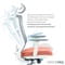 Фото - Крісло офісне OfficePro Balance OC550-W-DG-OR White/Dark Gray/Orange | click.ua