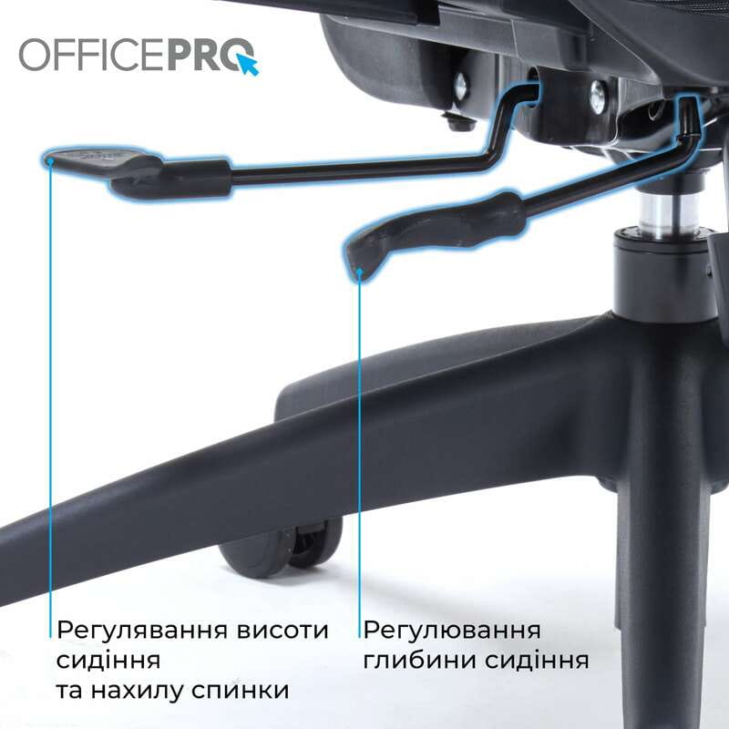 Крісло офісне OfficePro Skyline OC580-B-B-B Black