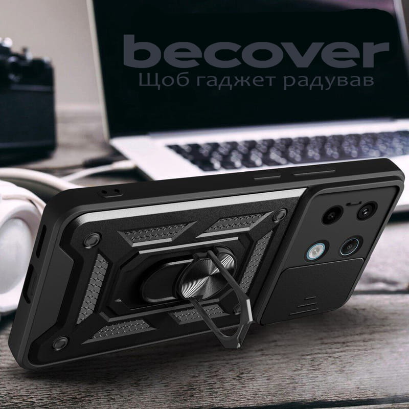 Чeхол-накладка BeCover Military для Poco X6 Pro Black (711157)