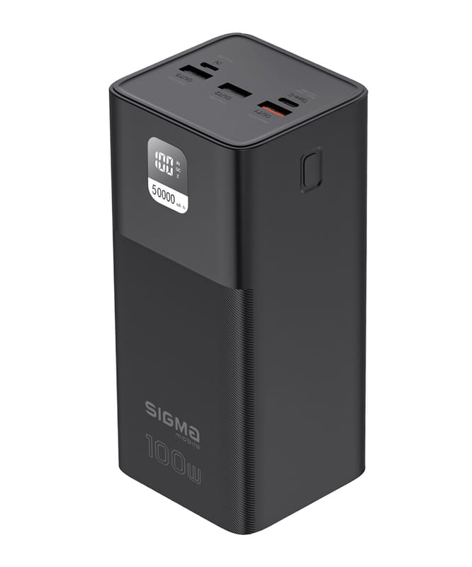 Універсальна мобільна батарея Sigma mobile X-Power SI50A6QLX 50000mAh Black (4827798741313)