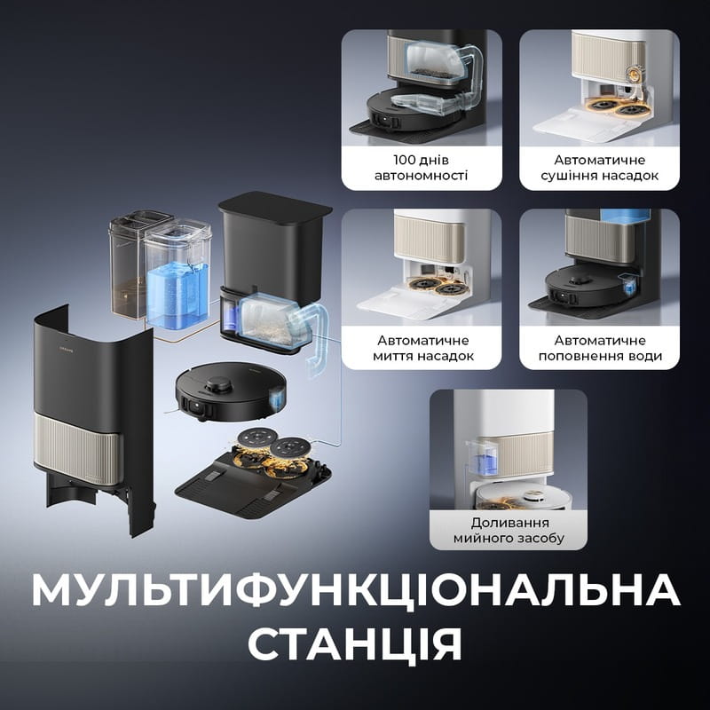 Робот-пилосос Dreame Bot L40s Pro Ultra Black (RLL74CE-Bl)