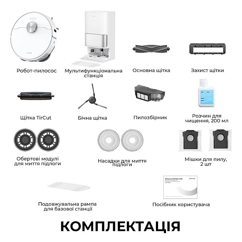 Робот-пылесос Dreame Bot L40 Ultra AE White (RLL77SE)
