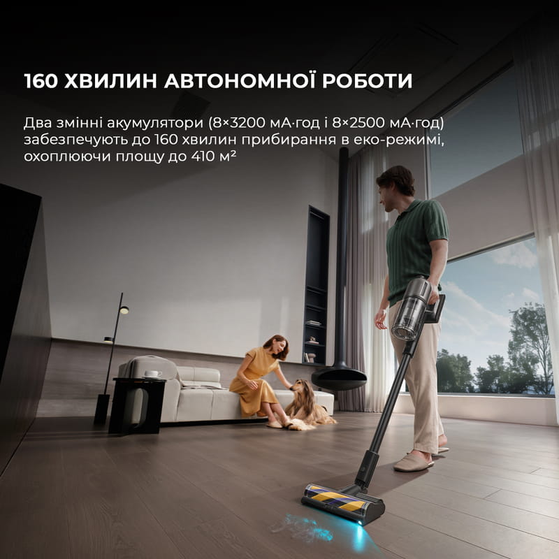Акумуляторний миючий пилосос Dreame Z40 Station (VZV33A)