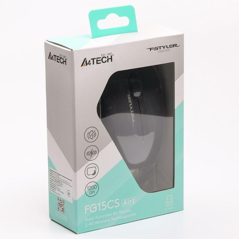 Мышь беспроводная A4Tech FG15CS Air2 Grey