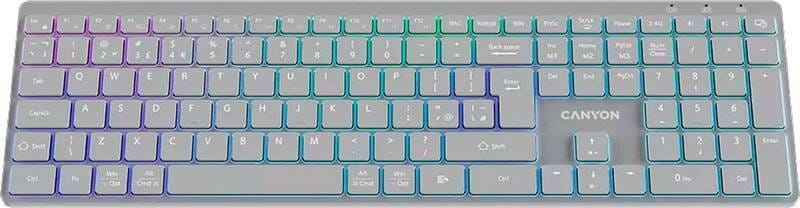 Клавиатура беспроводная Canyon HKB-W11 Grey (CNS-HBTK11G)