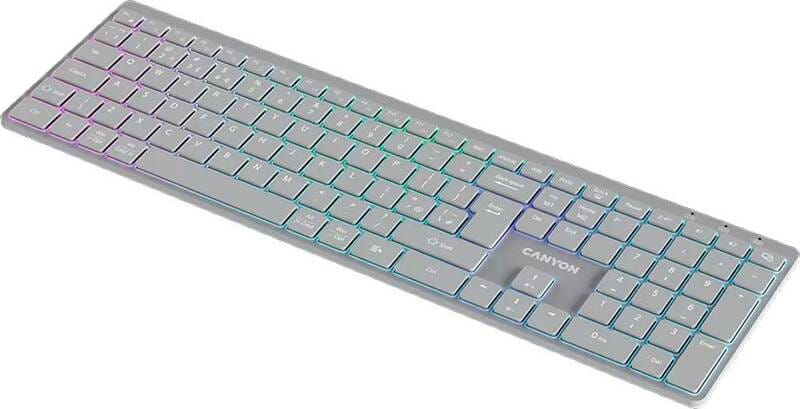 Клавиатура беспроводная Canyon HKB-W11 Grey (CNS-HBTK11G)