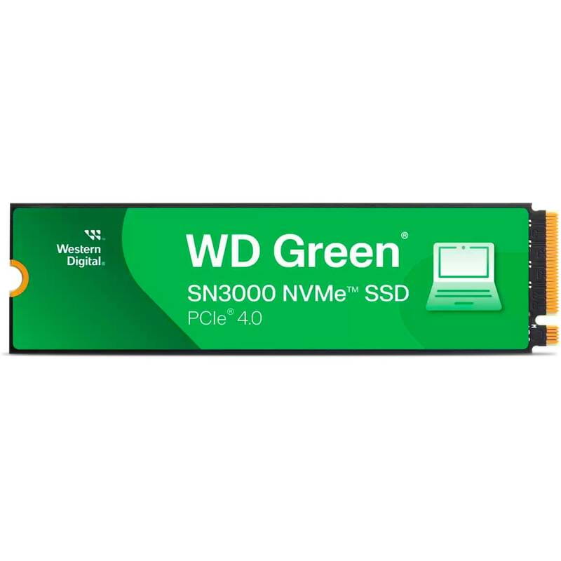 Накопичувач SSD 500GB WD Green SN3000 M.2 2280 PCIe 4.0 x4 3D NAND QLC (WDS500G4G0E)