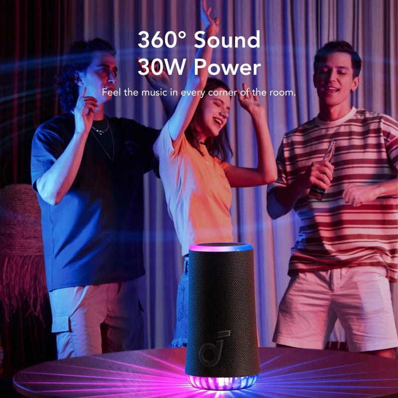 Акустическая система Anker SoundCore Glow Black (A3166G11)