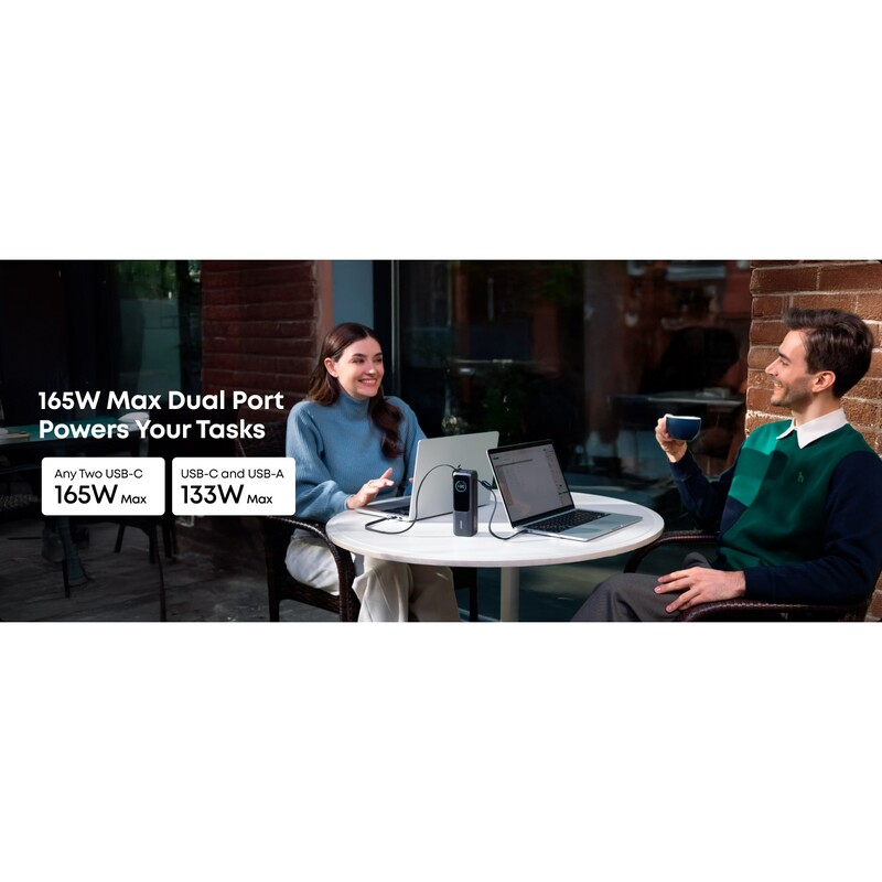 Універсальна мобільна батарея Anker Laptop 25000mAh 165W Space Black (A1695H11)
