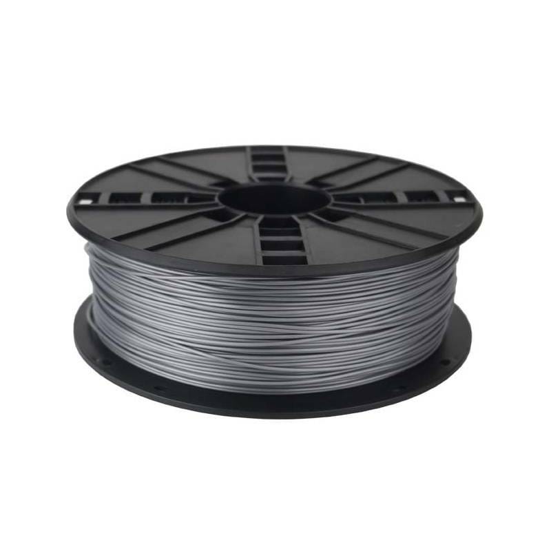 Філамент пластик Gembird для 3D-принтера 3DP-PLA 1.75 мм 1 кг, сріблястий (3DP-PLA1.75-01-S)