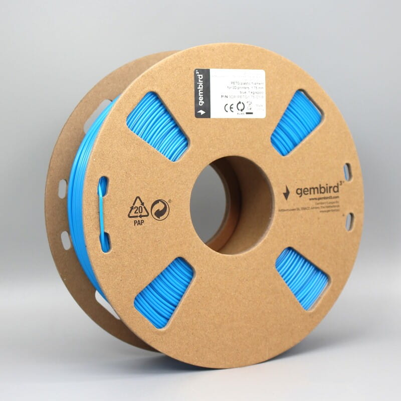 Філамент пластик Gembird для 3D-принтера 3DP-PETG 1.75 мм 1 кг, синій (3DP-PETG1.75-01-B)