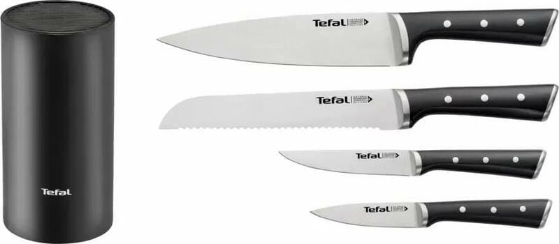 Набор ножей Tefal Ice Force в пластиковой колодке 4 предмета (K2325S75)