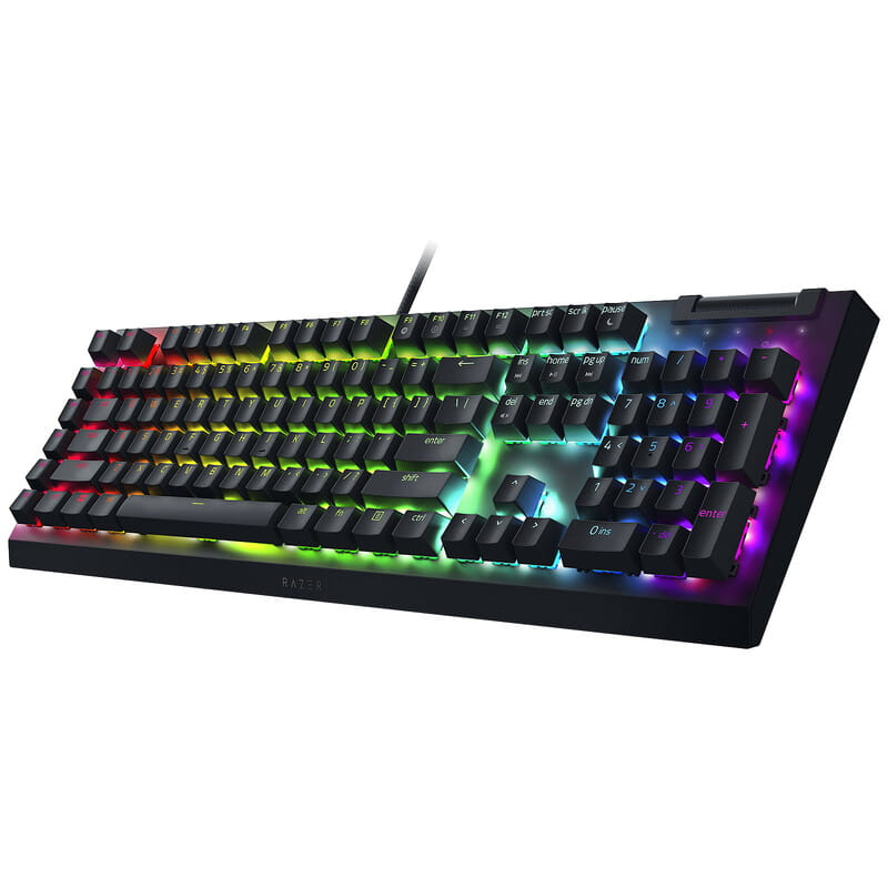 Клавиатура Razer BlackWidow V4 X Green Switch RU Black (RZ03-04700800-R3R1)