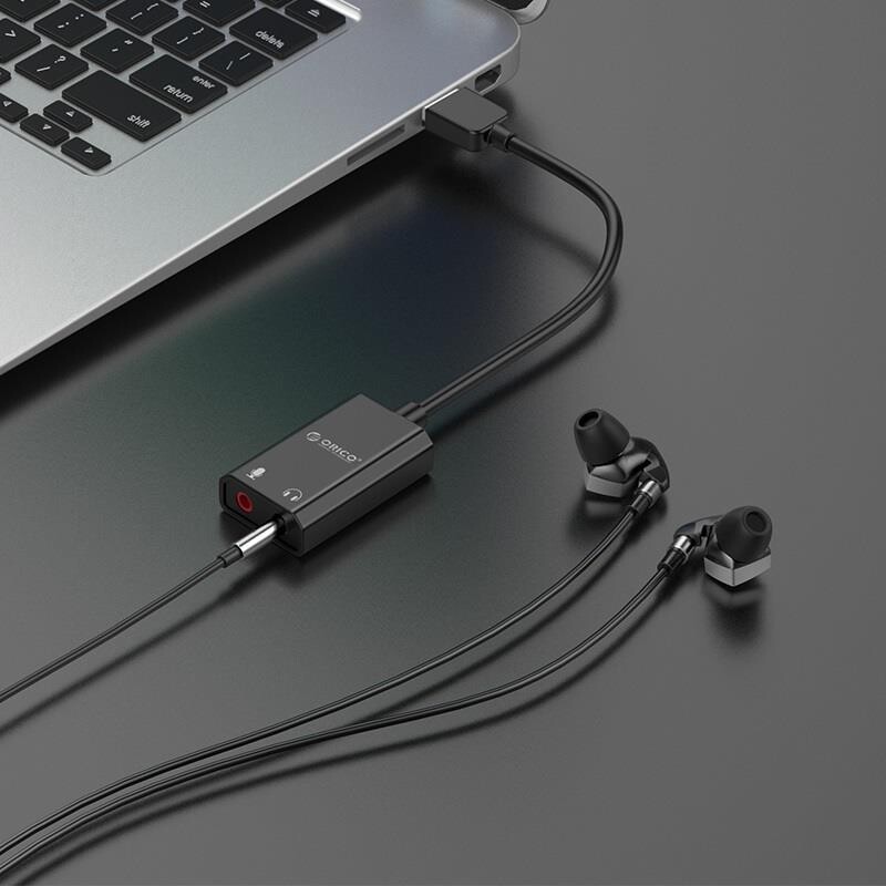 Звукова карта Orico (CA911455) SKT2-BK Black USB2.0-Audio