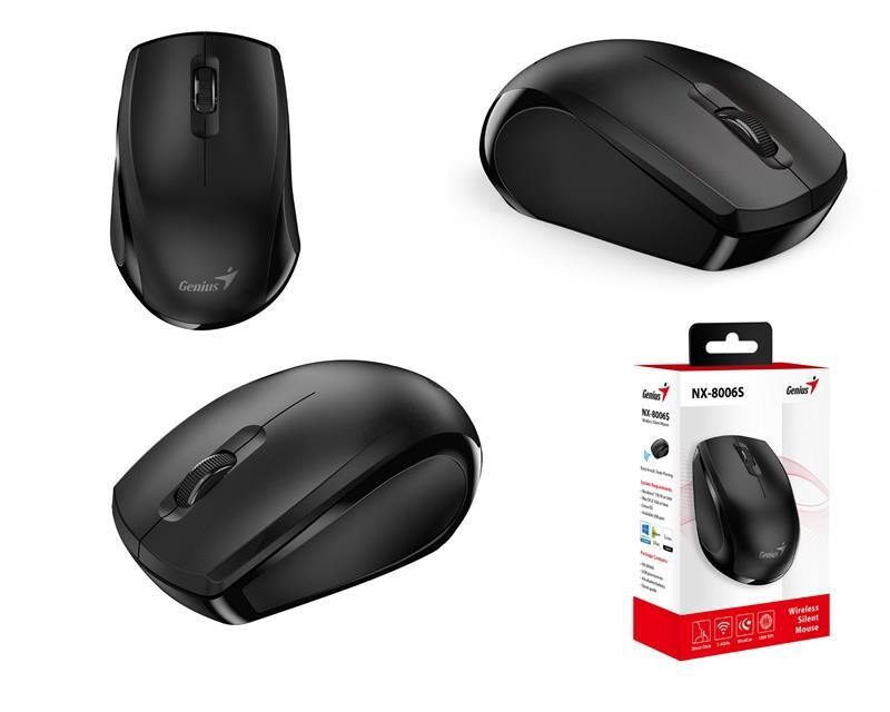 Мишка бездротова Genius NX-8006S Silent USB Black (31030024400)