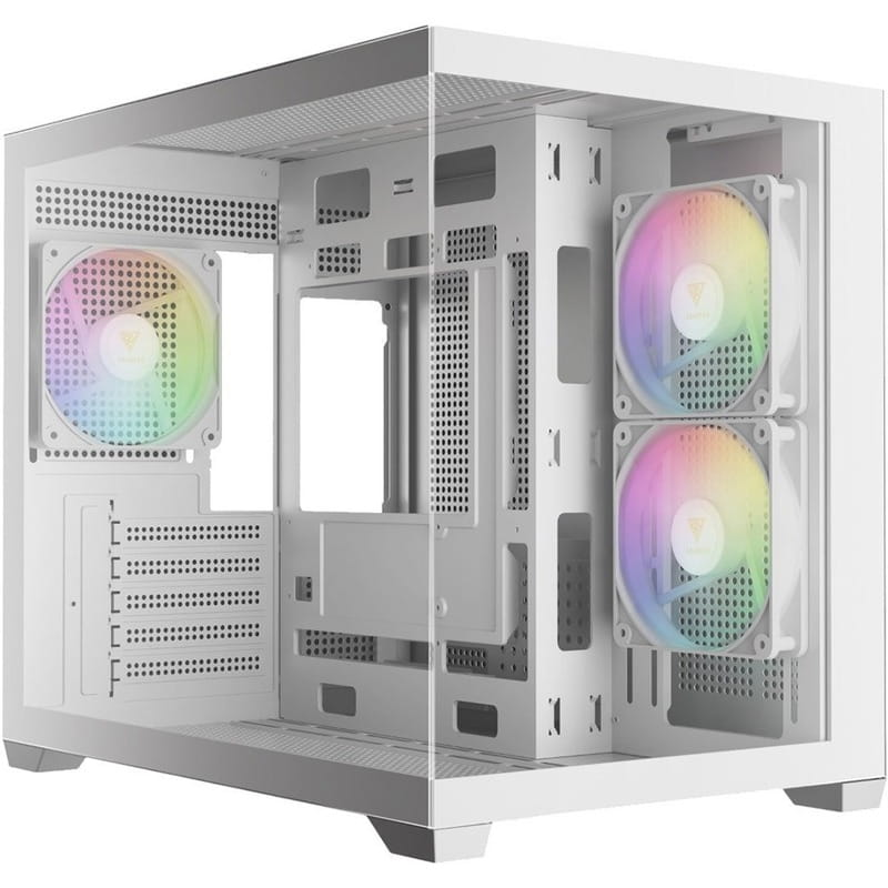 Корпус Gamdias Aura GC10M V2 WH ARGB White без БП