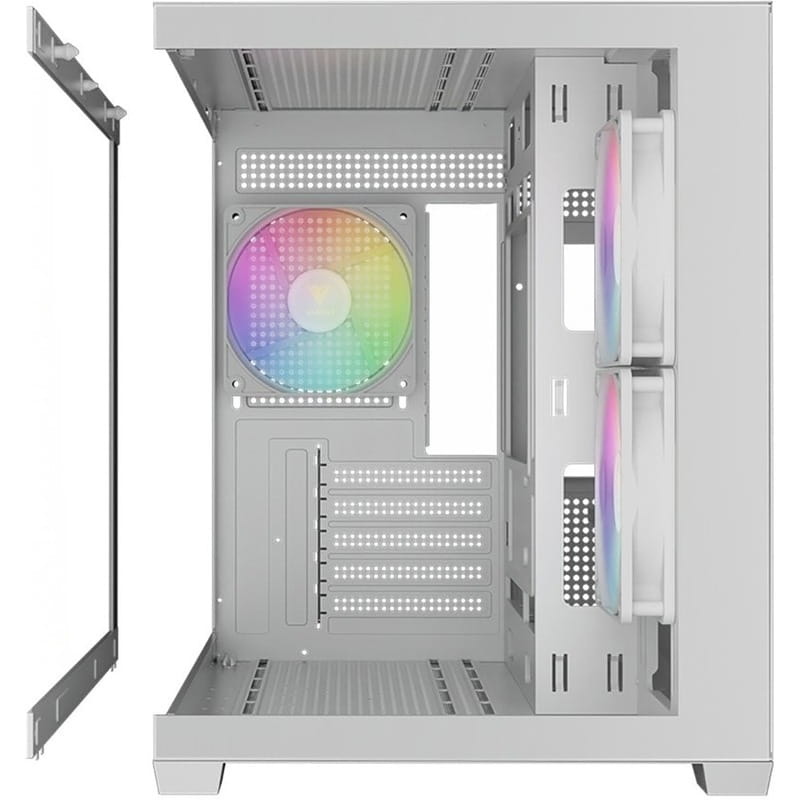 Корпус Gamdias Aura GC10M V2 WH ARGB White без БП