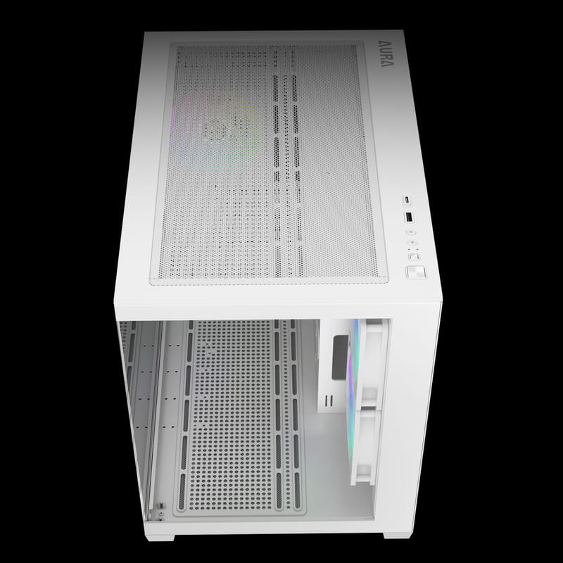 Корпус Gamdias Aura GC10M V2 WH ARGB White без БП