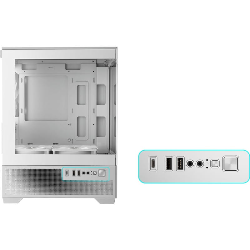 Корпус Gamdias Aura GC9M Elite WH ARGB White без БЖ