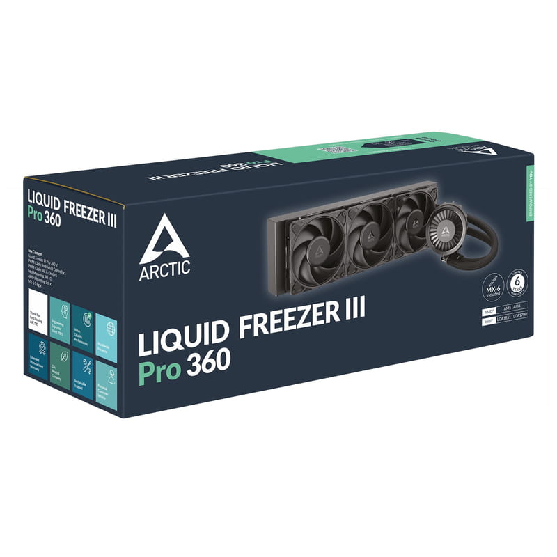 Система водяного охлаждения Arctic Liquid Freezer III Pro 360 Black (ACFRE00180A)