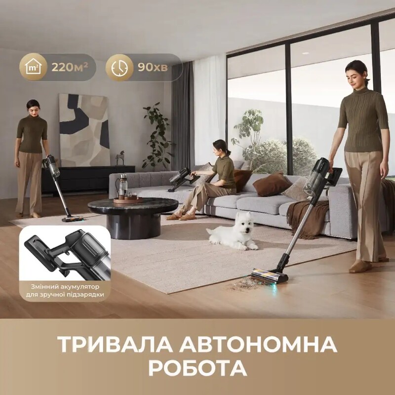 Аккумуляторный пылесос Dreame R20 Ultra AquaCycle (VRV57F)