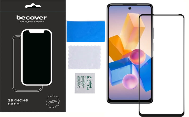 Защитное стекло BeCover для Infinix Hot 40 Pro (X6837) Black (711149)