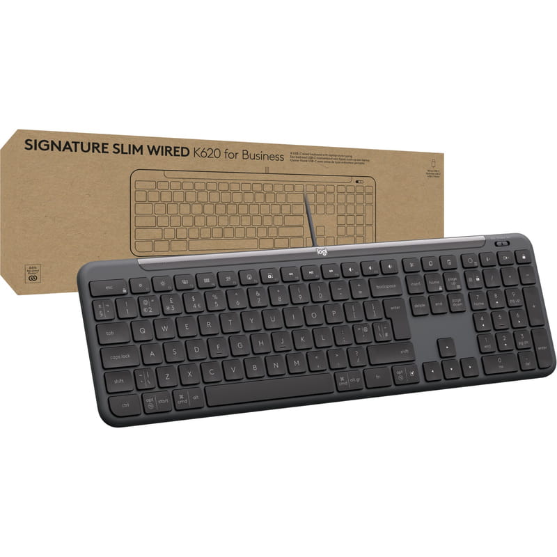 Клавиатура Logitech Signature Slim K620 for Business Graphite (920-013333)