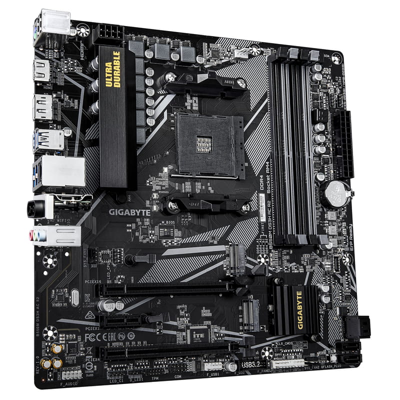 Материнская плата Gigabyte B550M DS3H AC R2 Socket AM4