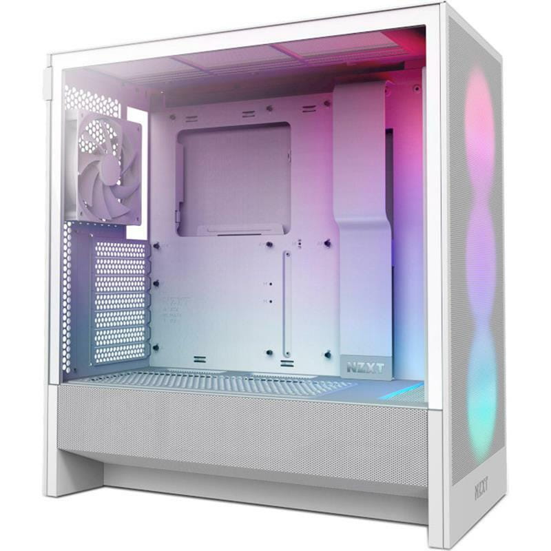 Корпус NZXT H5 Flow RGB White (CC-H52FW-R1) без БП