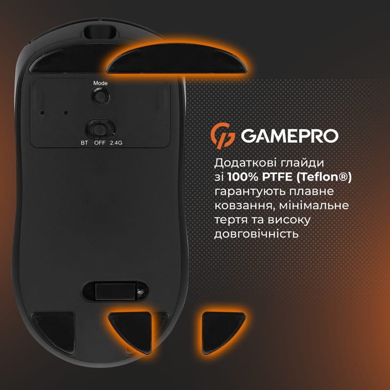 Миша бездротова GamePro Genesis Winner Black (GM079B)