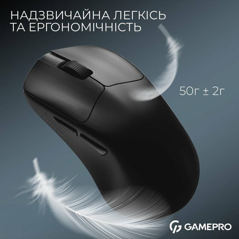 Миша бездротова GamePro Asgard Surt Black (GM017B)