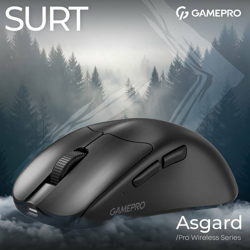Миша бездротова GamePro Asgard Surt Black (GM017B)