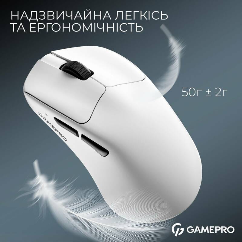 Мышь беспроводная GamePro Asgard Surt White (GM017W)