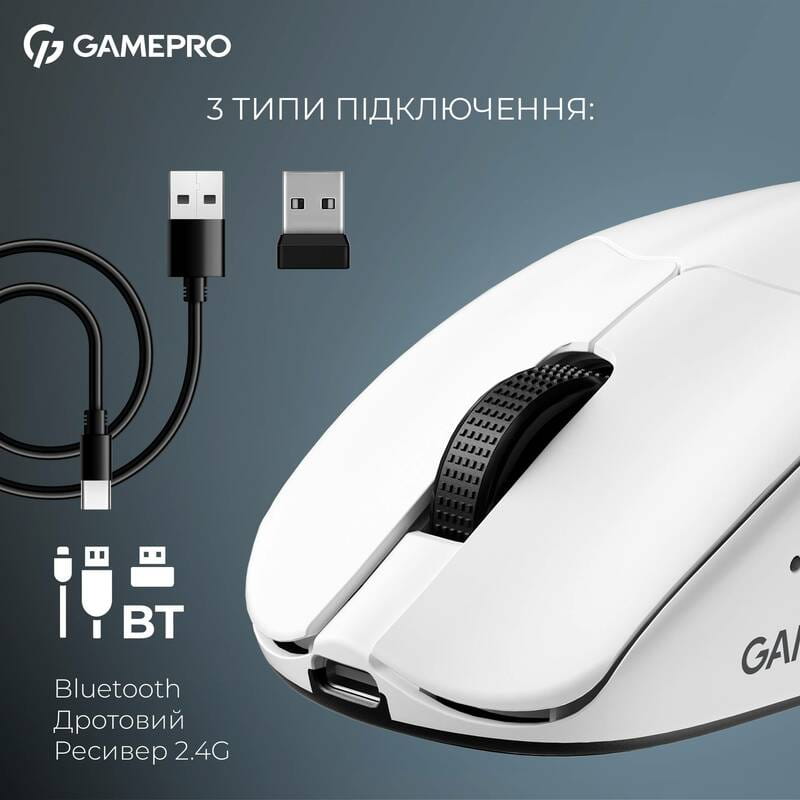 Мышь беспроводная GamePro Asgard Surt White (GM017W)