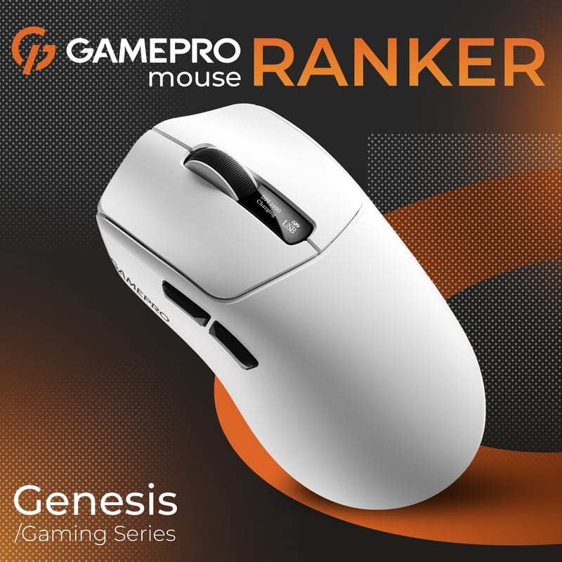 Мышь беспроводная GamePro Genesis Ranker White (GM012W)