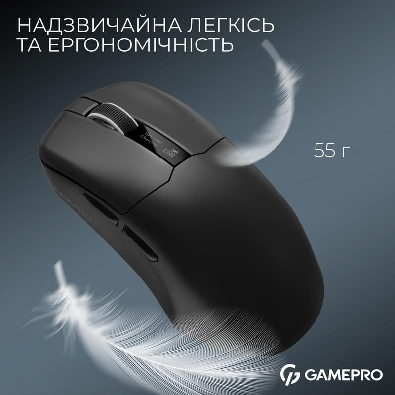 Миша бездротова GamePro Asgard Thor Black (GM023B)