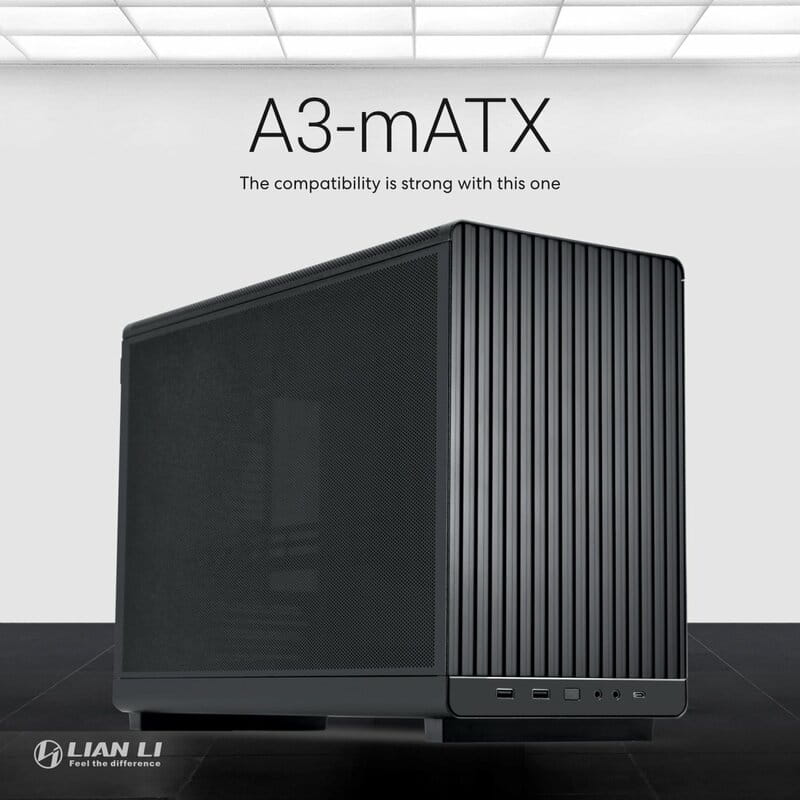 Корпус Lian Li A3-mATX Black (G99.A3X.00) без БП