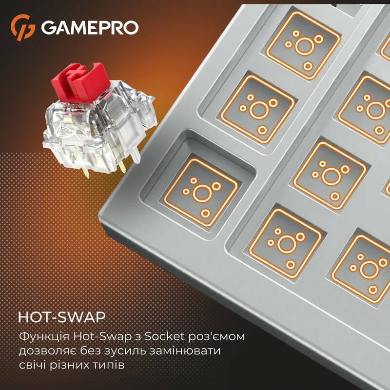 Клавиатура GamePro Genesis MK116 Silverlight