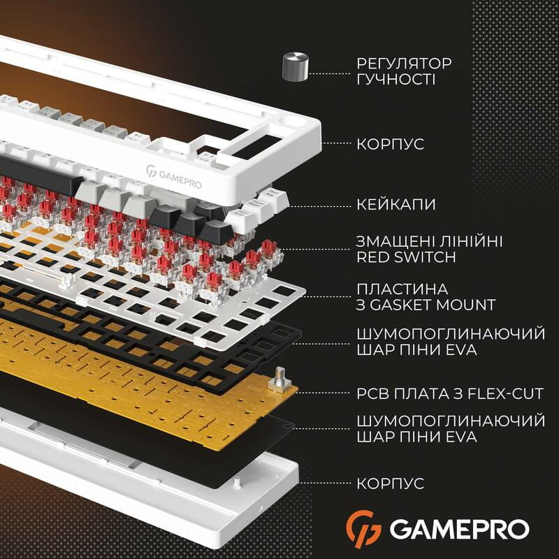 Клавиатура GamePro Genesis MK116 Silverlight