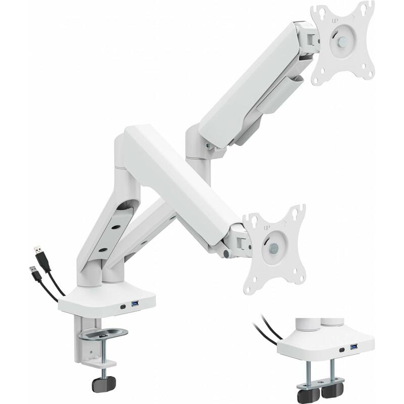 Кріплення настільне для двох моніторів OfficePro 17-35" White (MA452W)