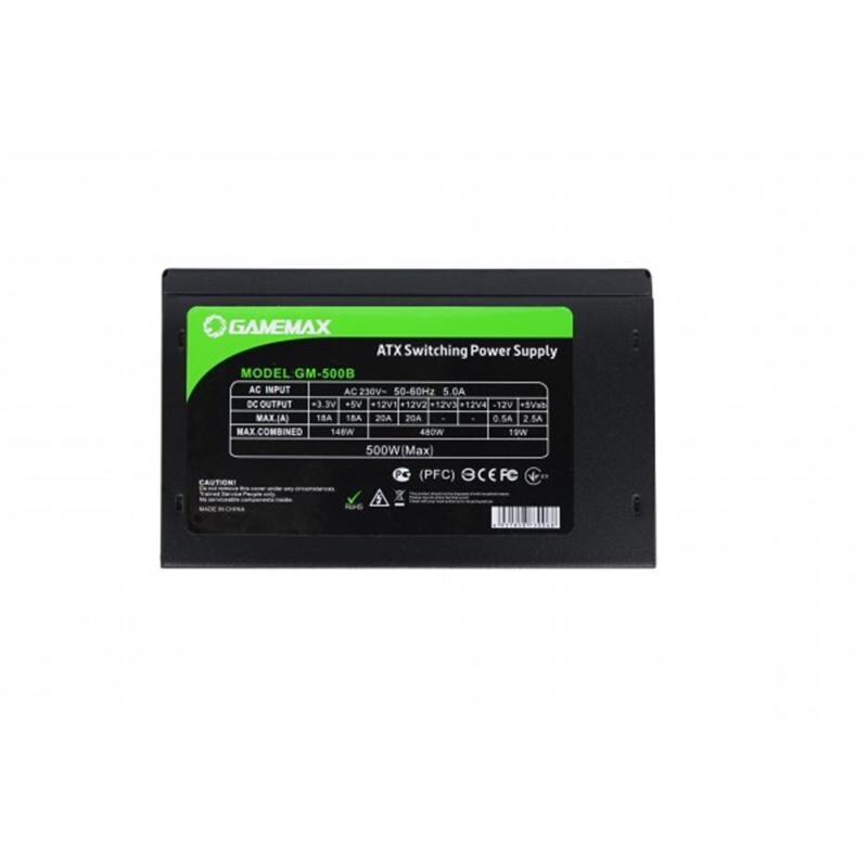 Блок живлення GameMax GM-500B 500W Black