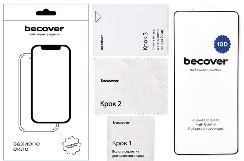 Захисне скло BeCover для Xiaomi Redmi Note 13 Pro 4G 10D Black (711377)