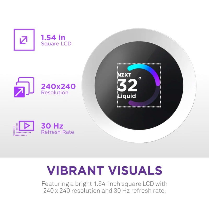 Система водяного охлаждения NZXT Kraken Plus 360 RGB V2 White (RL-KR360-W2)